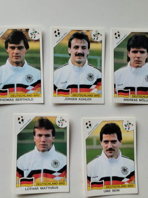 Стикери Panini Германия Italia '90 употребявани, комплект от 5