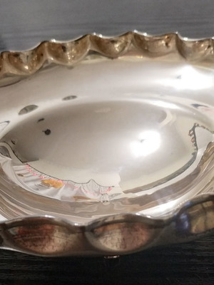 Handmade pewter bowl used from 1960 with 925 hallmark