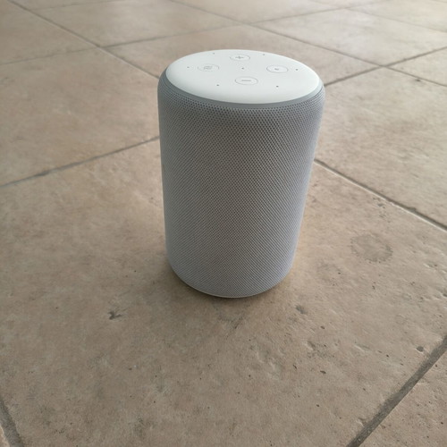 Amazon Echo Studio speaker used, white, Alexa support