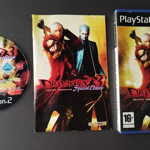 Playstation 2 Devil May Cry 3 Dante's Awakening used, case in poor condition