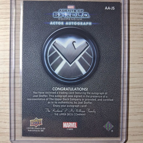 Joel Stoffer as Enoch Marvel Agents of S.H.I.E.L.D. autograph card