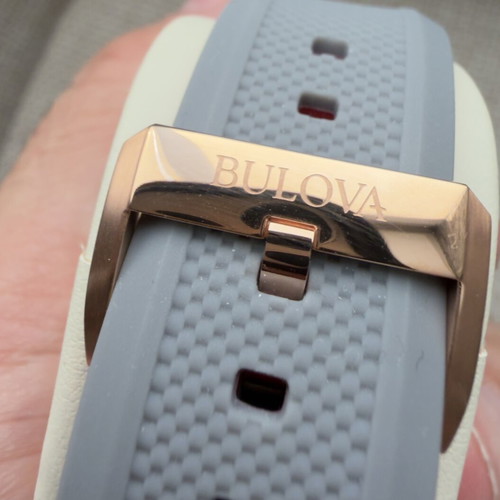 Bulova Marine Star Automatic watch 98A228, new, grey and rose gold-tone