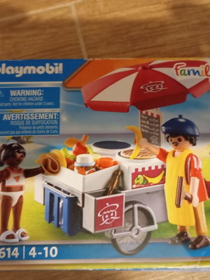 Playmobil Family Fun Crêpe Cart 70614 used, 99% complete