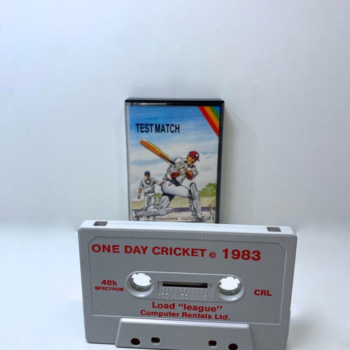 Test Match & One Day Cricket Spectrum ZX cassette used, 2 in 1 games