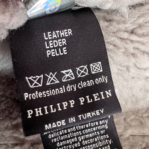 Philipp Plein Sheepskin Jacket size S like new, gray