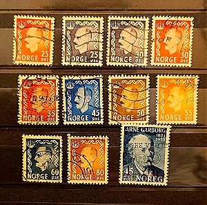 Νορβηγία, διάφορα Γραμματόσημα (1950-1951)