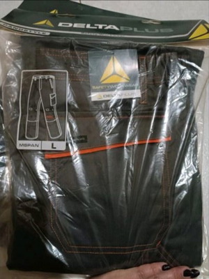 Delta Plus M2PA3 work trousers new, size L, dark gray with orange