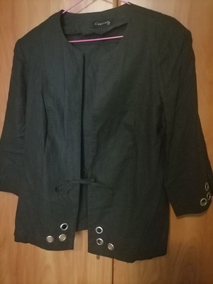 Cossinelle women's linen jacket like new, black, size 54