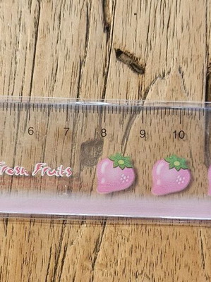 Strawberry ruler 16cm new