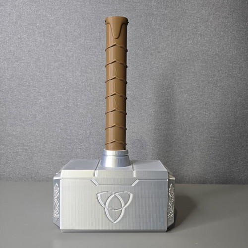 3D Printed Mjolnir Thor's Hammer with Base