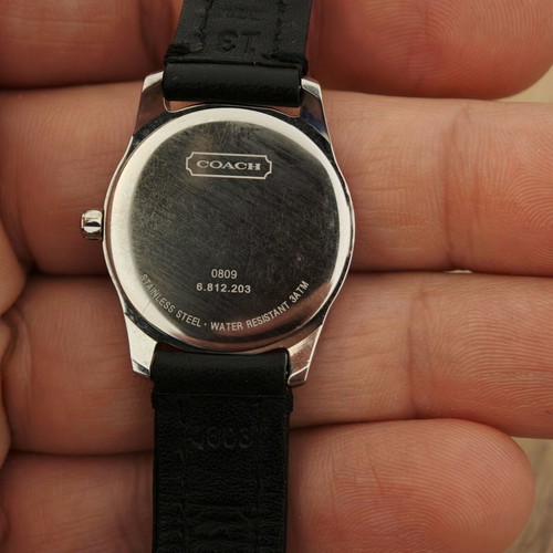 Coach women's watch used, stainless steel 25 mm Swiss Made