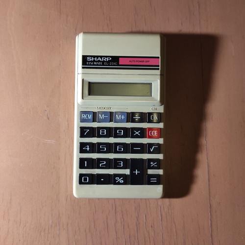 Calculator Αριθμομηχανή Sharp μεταχειρισμένη vintage 80's