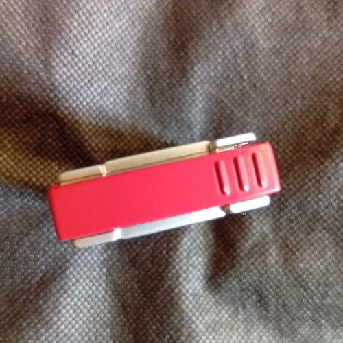 Prince lighter red metal promotional like new