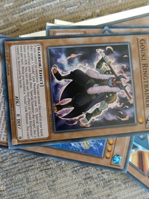 Yu-Gi-Oh Gouki Ringtrainer like new, 2019 Gold Sarcophagus Tin Mega Pack