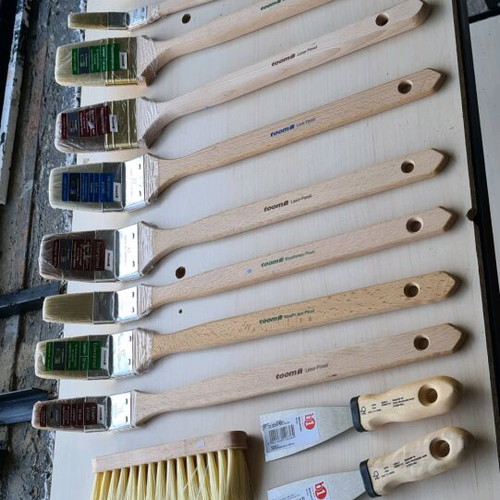 Paint brushes and rollers unused, German quality, 110 pcs