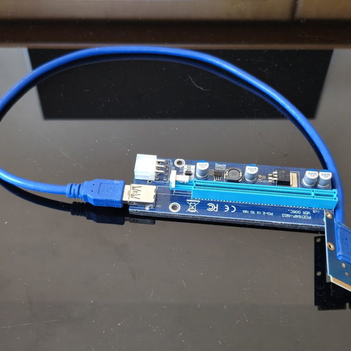 PCI Express riser card for laptop graphics card like new