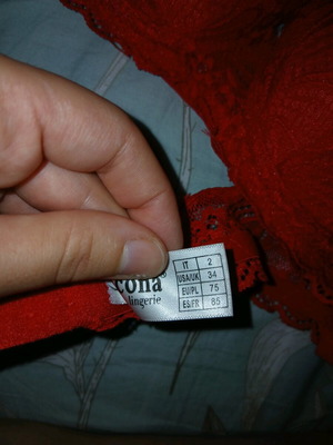 Bra red new with padding