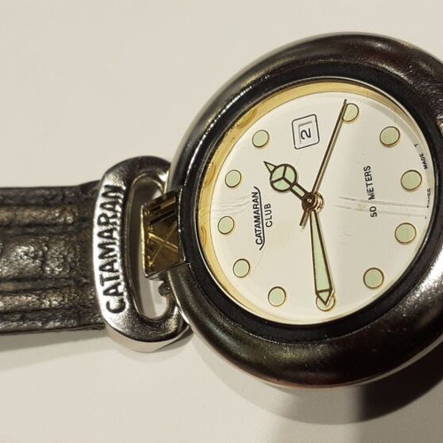 Catamaran wristwatch used Swiss Made