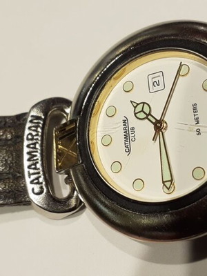 Catamaran wristwatch used Swiss Made