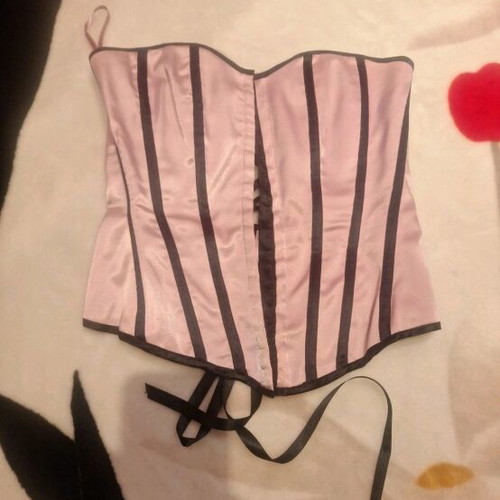 Desiree corset like new, satin, size M, black and pink