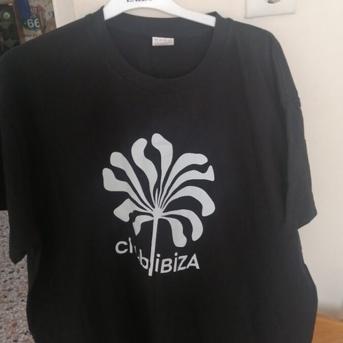 Club Ibiza Unisex T-shirt 2XL new, 100% cotton, black