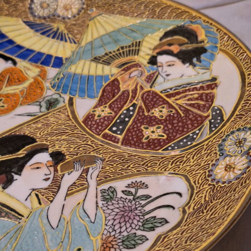 Satsouma Japan plate 25 cm 19th century like new