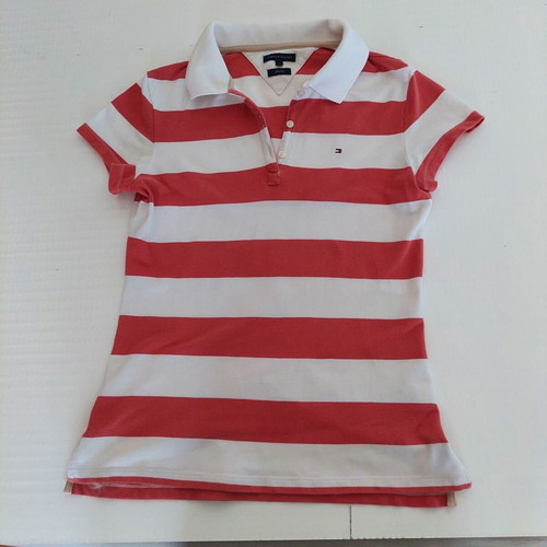 Tommy Hilfiger women's polo shirt striped, like new, medium