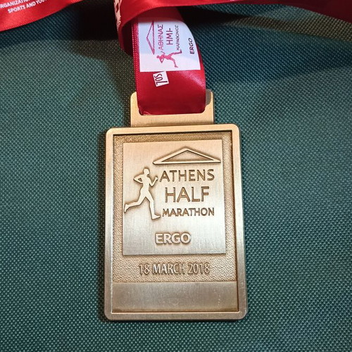 Athens Half Marathon 2018 collectible medal like new