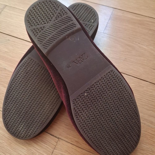 Zara ballerinas size 36, red