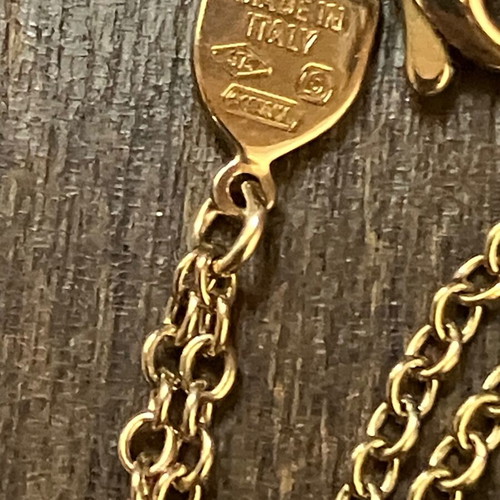 Chantecler 9K Gold Long Necklace like new, 88cm