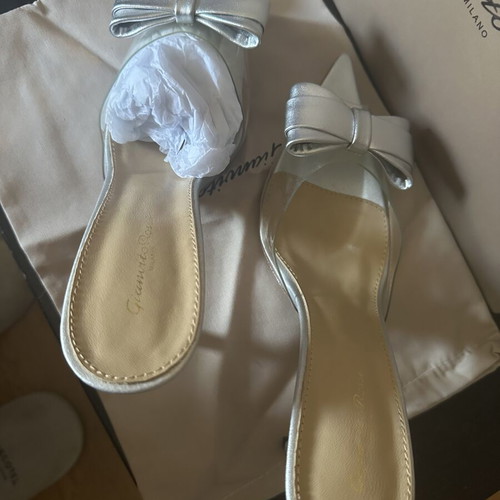 Mule Gianvito Rossi new silver transparent size 40