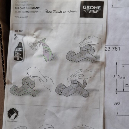 Grohe BauEdge XL 23761 faucet used, fully functional