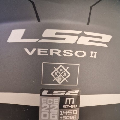 LS2 Verso II OF618 motorcycle helmet M 57/58 with Bluetooth intercom