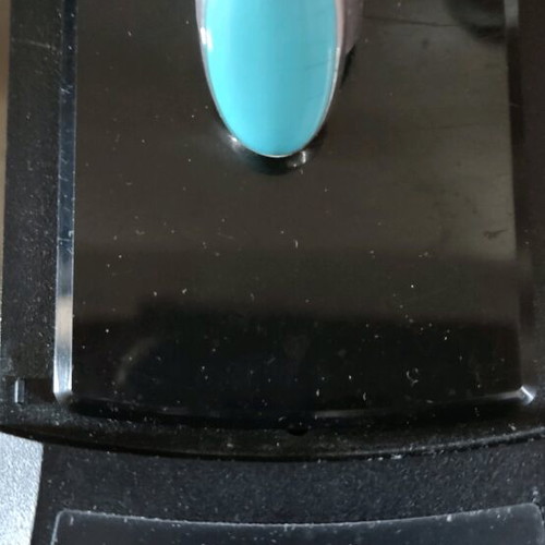 Silver ring 950 with natural turquoise