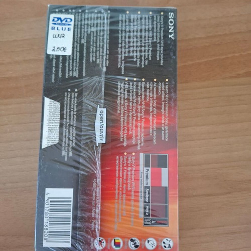 Sony VHS Tape 180 Premium PRO‑X sealed, new, 3 hours