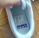 Nike Air Zoom women's athletic shoes used, size 41, white