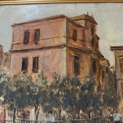 Έργο τέχνης Ε. Διαλέτης μεταχειρισμένο, Ωρολόγιο Ανδρόνικου Κηρρύστου σε κορνίζα