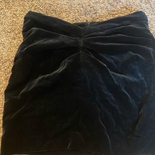 Mini velvet skirt Zara like new, black, size S
