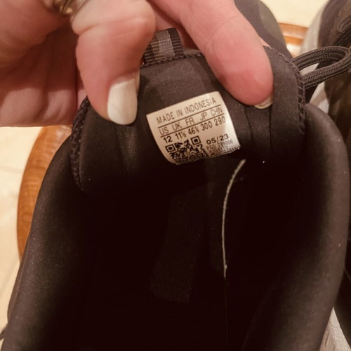 Adidas Boost shoes like new, size US 12 EU 46, black with blue details