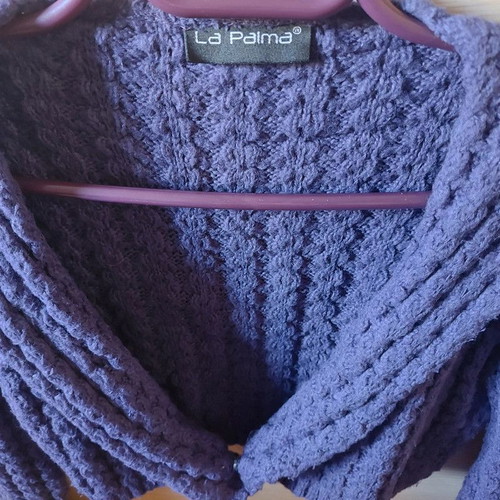 Knitted bolero purple like new, size Small/Medium La Palma