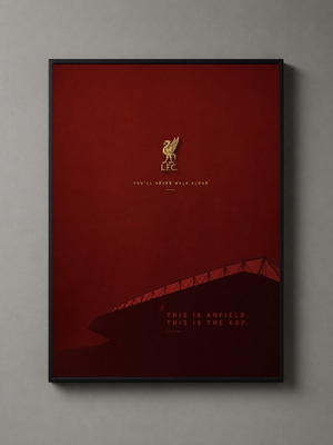 Liverpool FC framed poster 30x40cm new