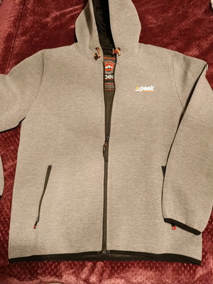 Men's neoprene-style cardigan gray size L like new