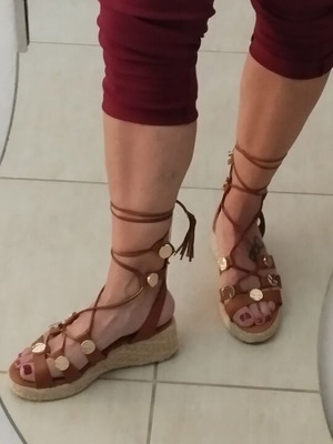Envie platform sandals like new, brown, size 38, 5 cm heel