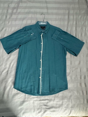 Zara Man shirt forest green slim fit, like new, size L