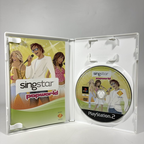 SingStar Popworld PS2 game used, complete with manual