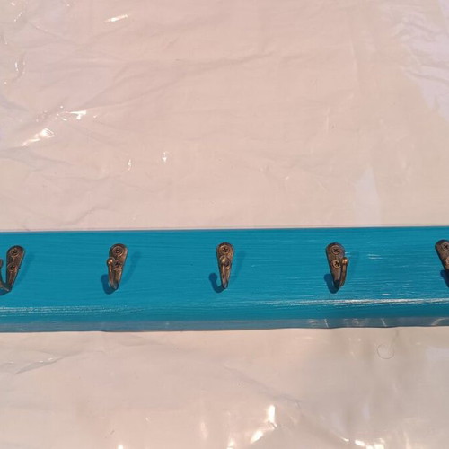 Handmade wooden hanger for keys and small items 40 cm