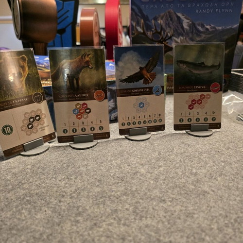 Cascadia 3d printed nature tokens and card stands new