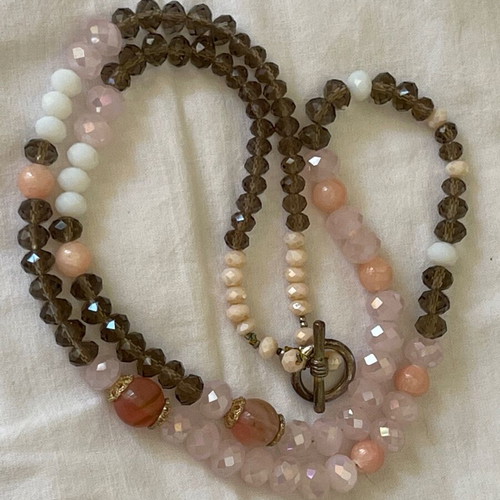 Large vintage Czech handmade necklace like new