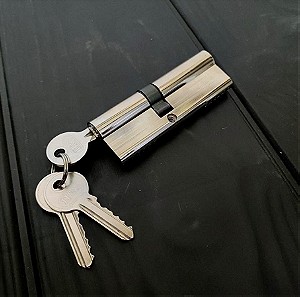 Αθραυστη Κλειδαρια - Αφαλος εξωτερικης Πορτας H&V 90MM (50+40mm)