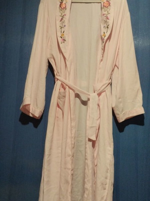 Ρόμπα σατέν silk νέα, μέγεθος XL 42 14, ροζ